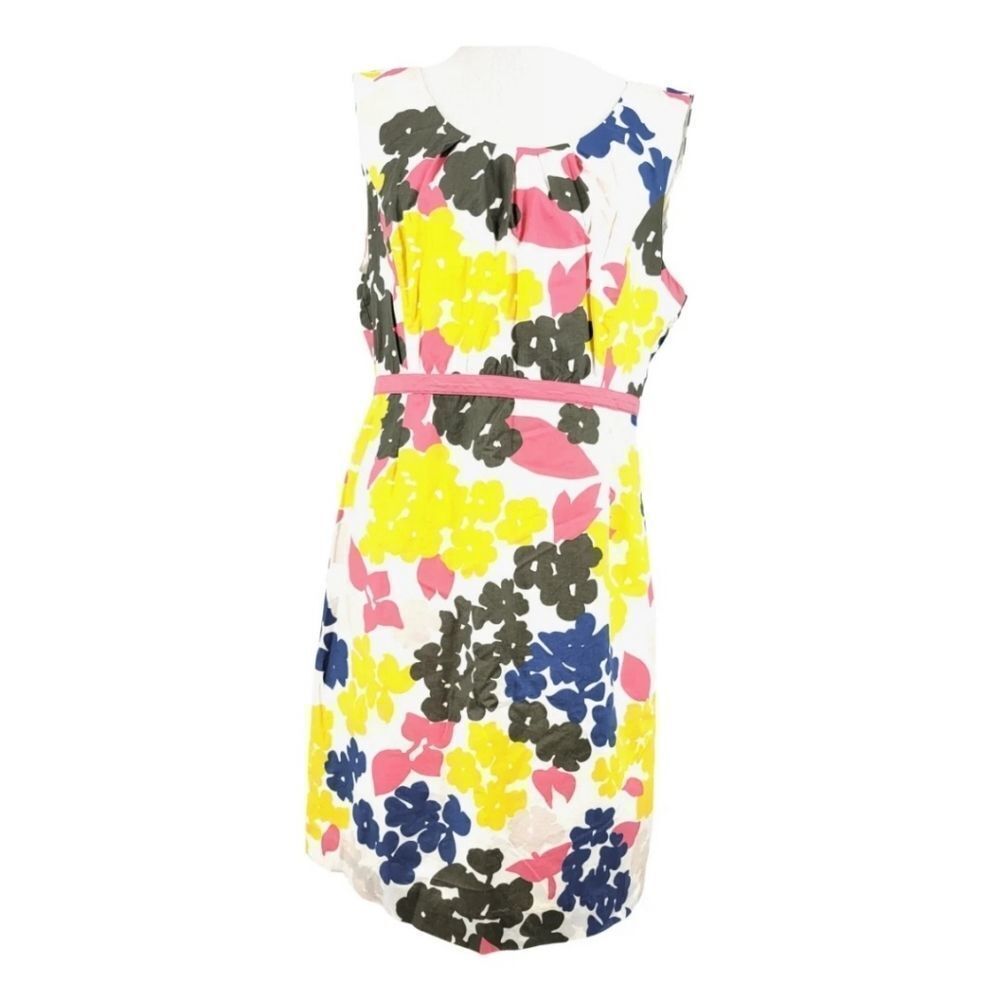 BODEN White Cotton Floral Spring Garden Dress Size 10P US
